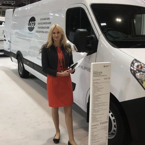 Exhibition stand staff supporting Renault sales at CVS Show 2018