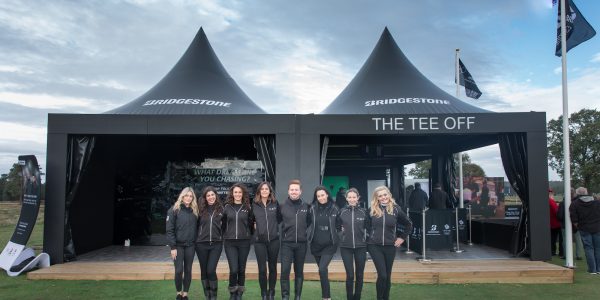 Event staff for Bridgestone's experience at the British Open 2018